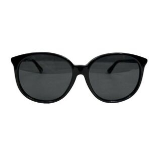 Gucci Round Sunglasses‎ GG0261SA Solar Black Solid Frame Women 144MM